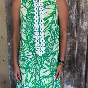 Lime greens white and front fun accent